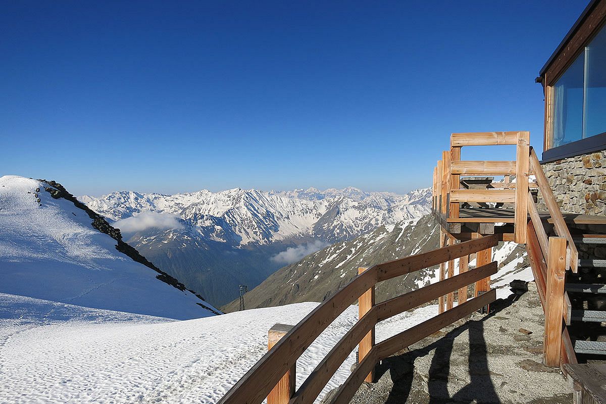 High alpine Ötztaler hut to hut hike