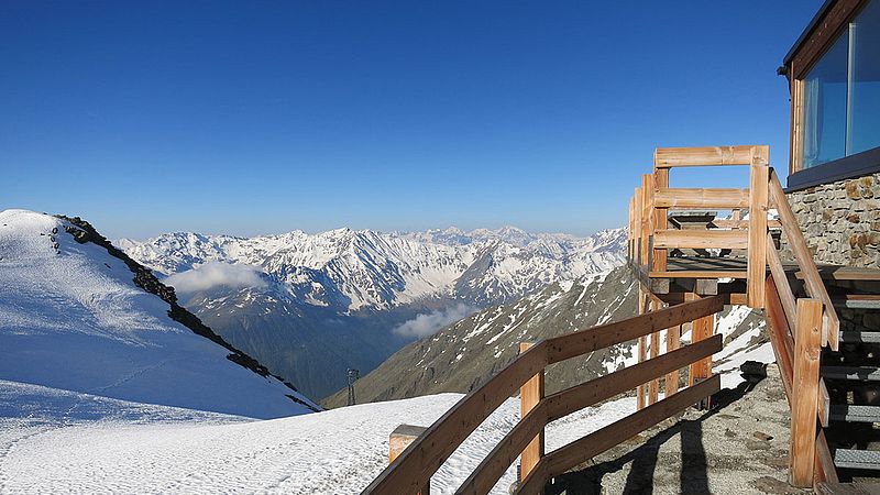High alpine Ötztaler hut to hut hike