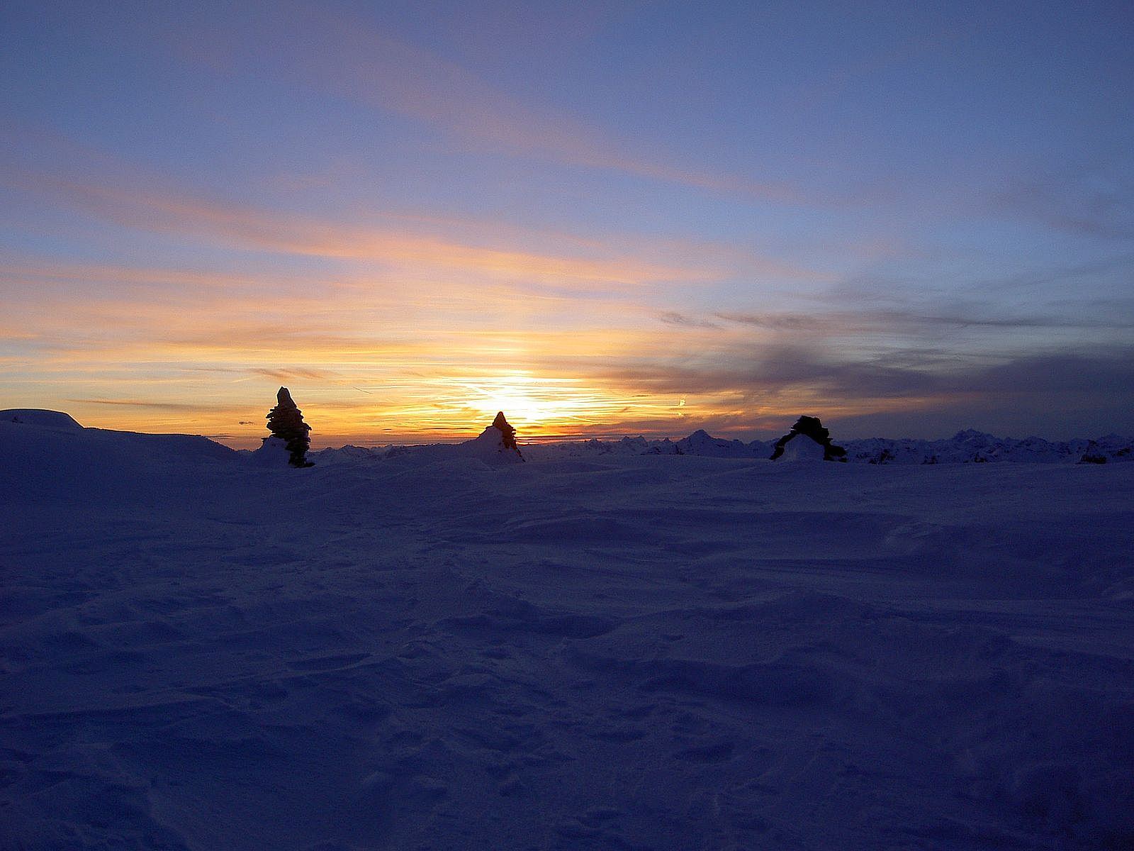 High alpine hut to hut trekking