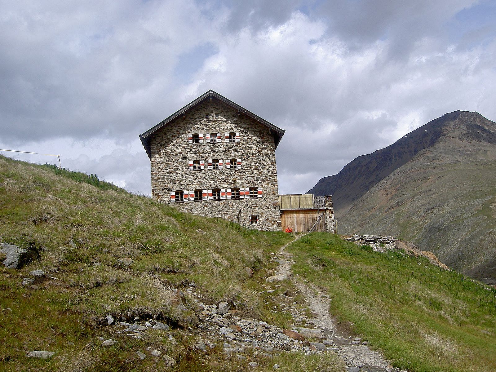 High alpine Ötztaler hut to hut hike