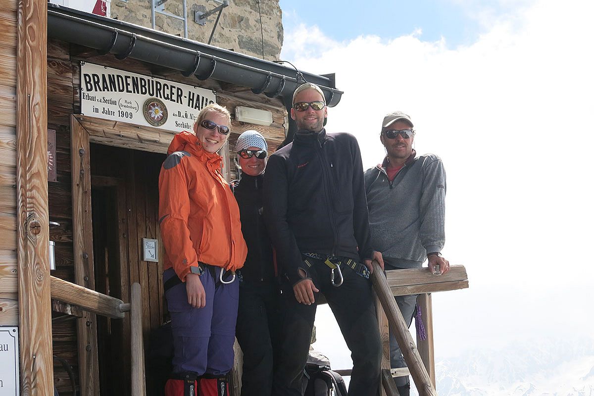 High alpine hut to hut trekking